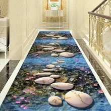 3D Цветочный скандинавский лестничный ковер Европейский Коридор Ковры отель длинный проходной ковер домашний вход/Коврик для прихожей противоскользящие напольные коврики