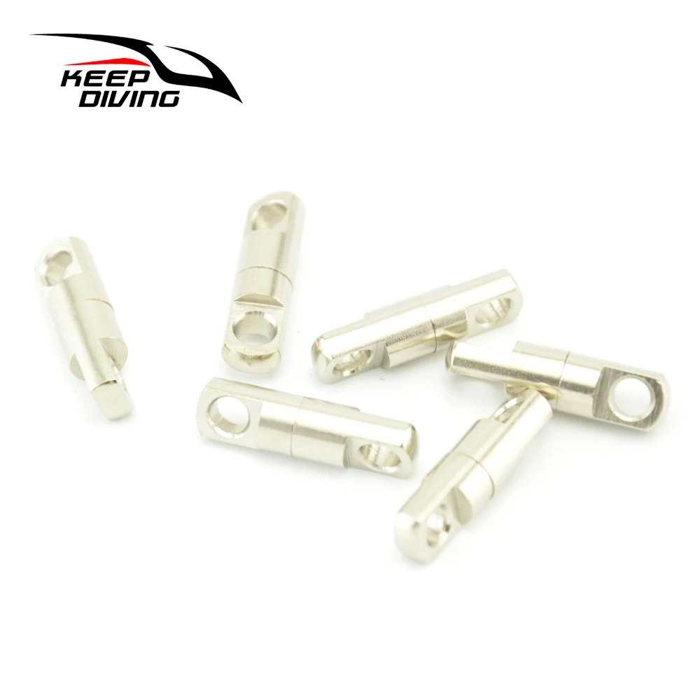 

KEEP DIVING 6PCS Chromium-plated Brass Swivels Diving Twist Protector Heavy Duty Ball Bearing Hanging Plant Basket Boats Diving