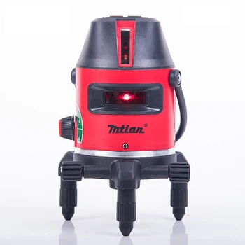 

2017 newest Mtian red laser level, 10X-light 5 lines 6 points 360 rotary cross laser line self leveling with lithium battery
