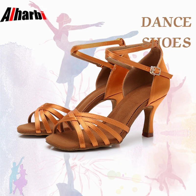 Alharbi танцевальная обувь для танго Туфли для латинских танцев для подходит для женщин, девушек и девочек. 504