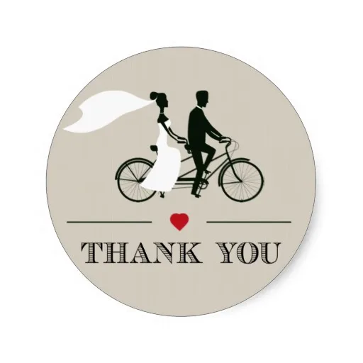 3 8cm Tandem Bicycle Wedding Thank You Stickers In From 3 8cm Tandem Bicycle Wedding Thank You Stickers In From Home Garden On Aliexpress Alibaba Group