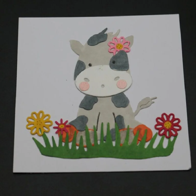 

Cartoon cow Metal Cutting Dies Stencils for DIY Scrapbooking/photo Album Decorative Embossing DIY Paper Cards animal dies cut