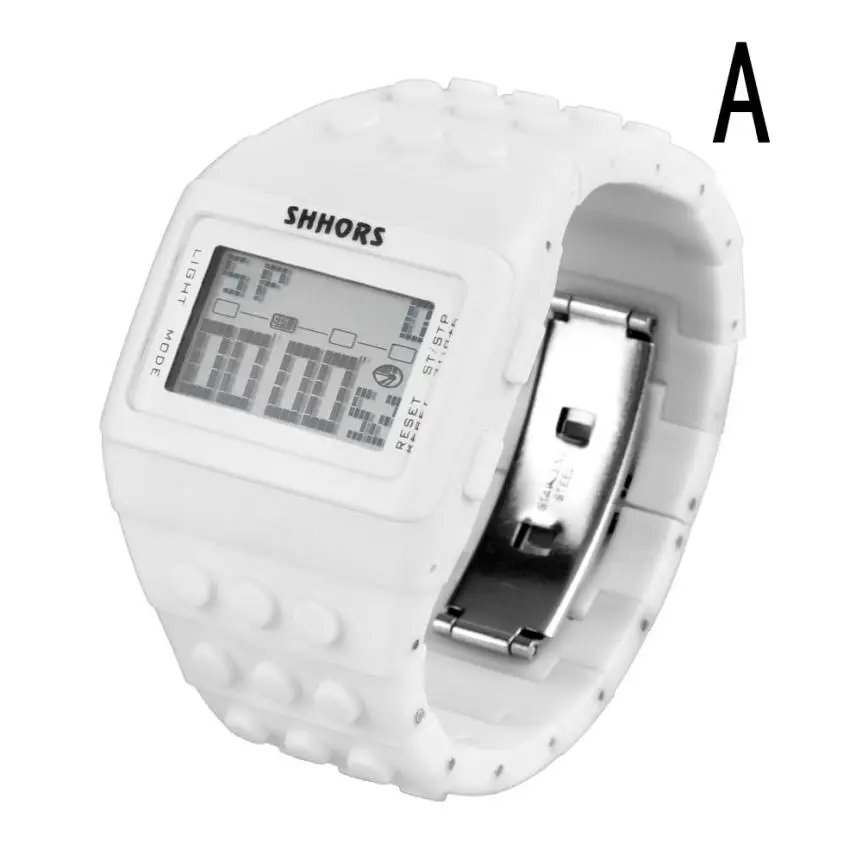 Fashion & Casual Unisex Sport Watch Plastic Band Colorful Digital Wrist