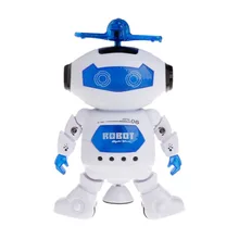 1 шт. электронный ходячий танцующий робот музыкальные игрушки Осветляющий Детский образовательный звучащий Обучающие игрушки, подарки