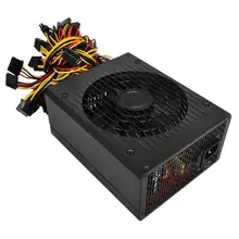 1800W Switching Power Supply 90% High Efficiency 12 2.5KG / 5.51 lb for Support Ethereum S9 S7 L3 Rig Mining