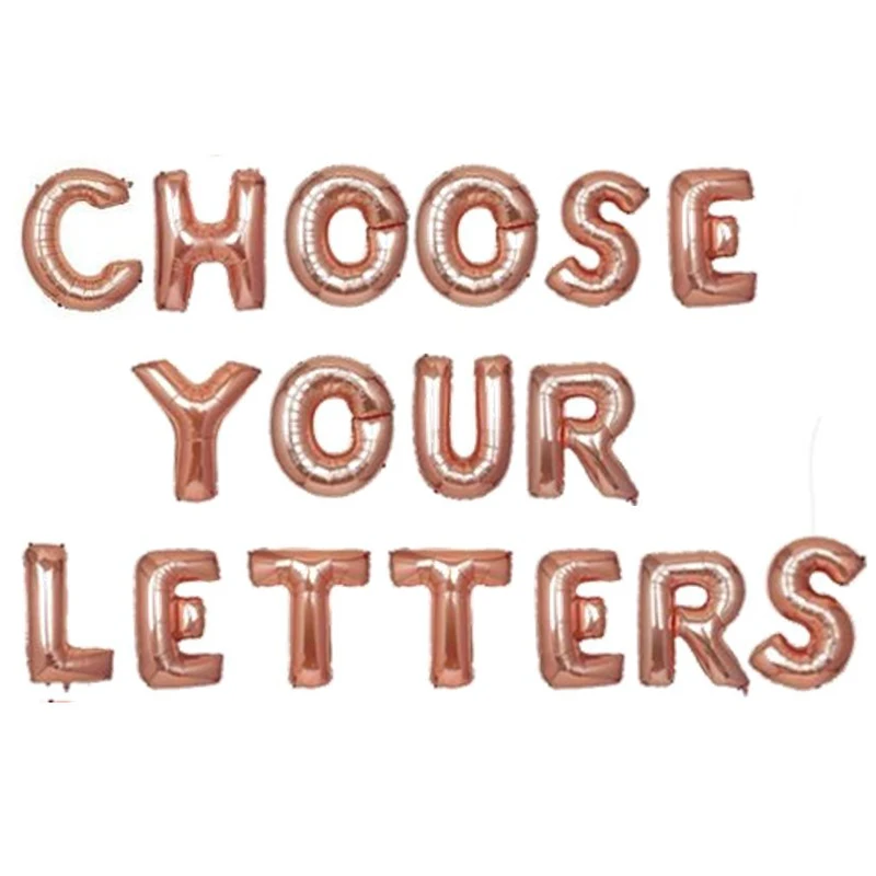 

32 inch Gold Silver Rose Gold Foil Letter Balloon For Birthday Party Wedding Decoration Boy Girl Kids Party Supplies
