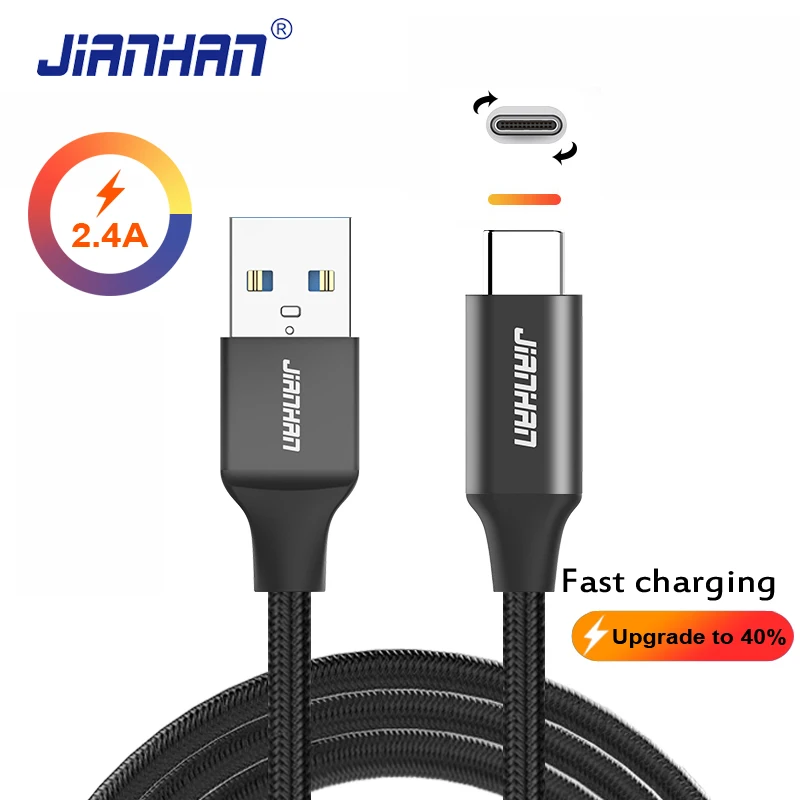 

USB Type-C 3.0 Cable Data Sync Fast Charger USB Nylon Braided Type C Cable for Samsung Galaxy,,Lumla,Huawei,Macbook,LG,Xiaomi,