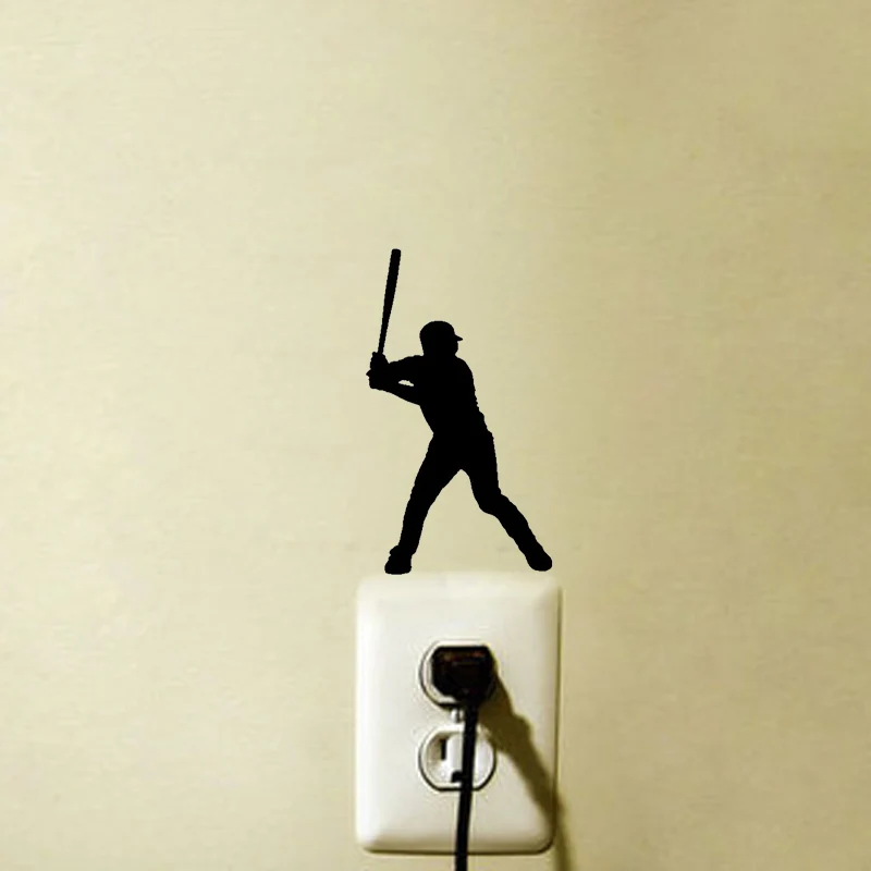 

Baseball Player Fashion Vinyl Switch Decals Wall Stickers 5WS0970