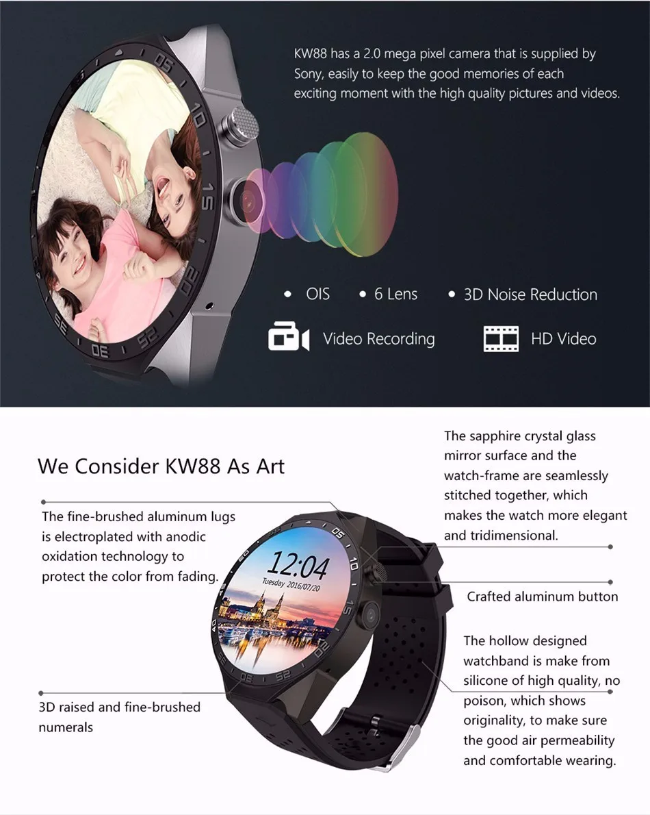 1.39 дюймов 3G круглый Android Smart часы WI-FI SmartWatch GPS трекер сердечного ритма Мониторы Камера сим телефон часы PK D5 d6 X3 X5