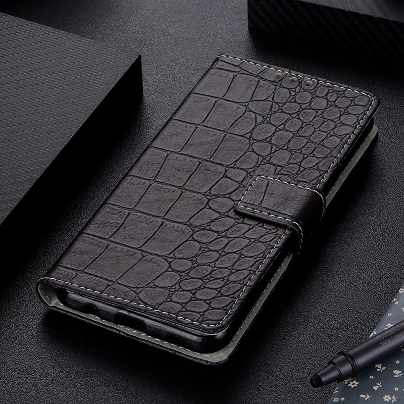 

Magnetic Wallet Case For Xiaomi Redmi Note 7 Case Crocodile Book Folio Flip Leather Card Holder Cover Xiaomi Redmi Note7 Case on