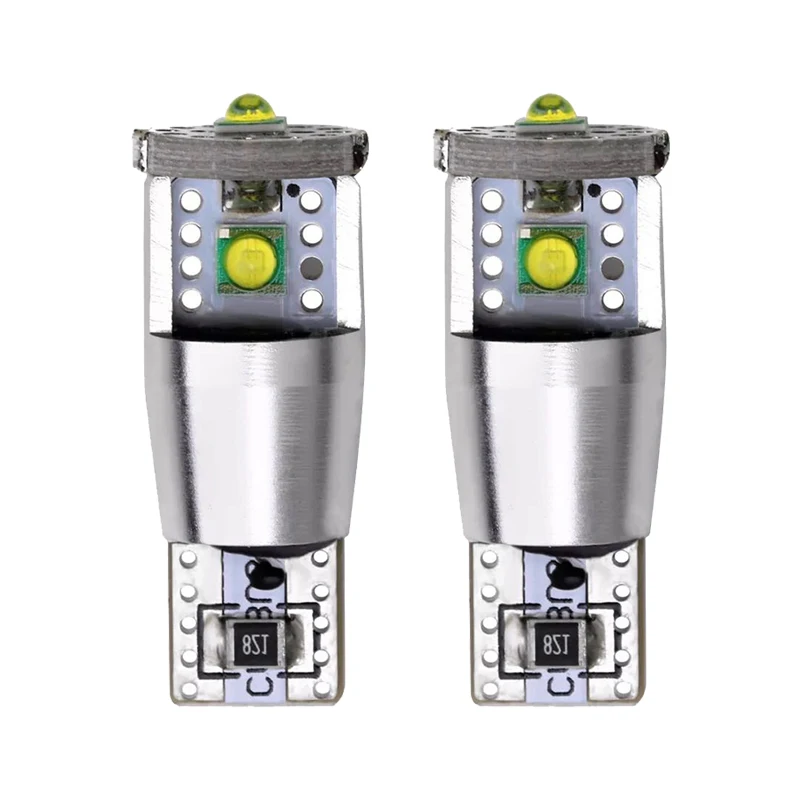 

2PCS New T10 W5W Super Bright 3535 3 SMD LED Car Interior Reading Dome Light Marker Lamp 168 194 LED Auto Wedge Parking Bulbs