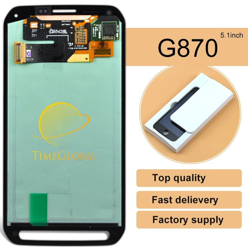 2016 new 2pcs Original 100% For Samsung G870 G870a Lcd Display + Digitizer Touch Screen Glass Assembly Freeshipping