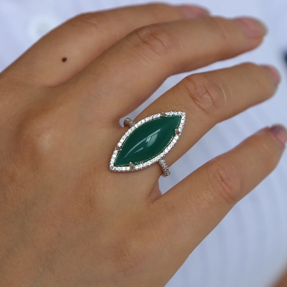 Новинка, винтажное зеленое драгоценное камень, Кристалл cz, капля, 2 кольца цвета для женщин, свадебное классическое модное кольцо на палец, ручная бижутерия