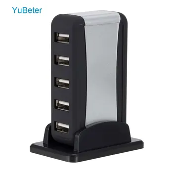 

YuBeter 7 Port USB 2.0 HUB High-Speed HUB for USB Mouse USB Portable Hard Drive USB CD-R RW DVD-ROM Drive Webcam Printer Scanner