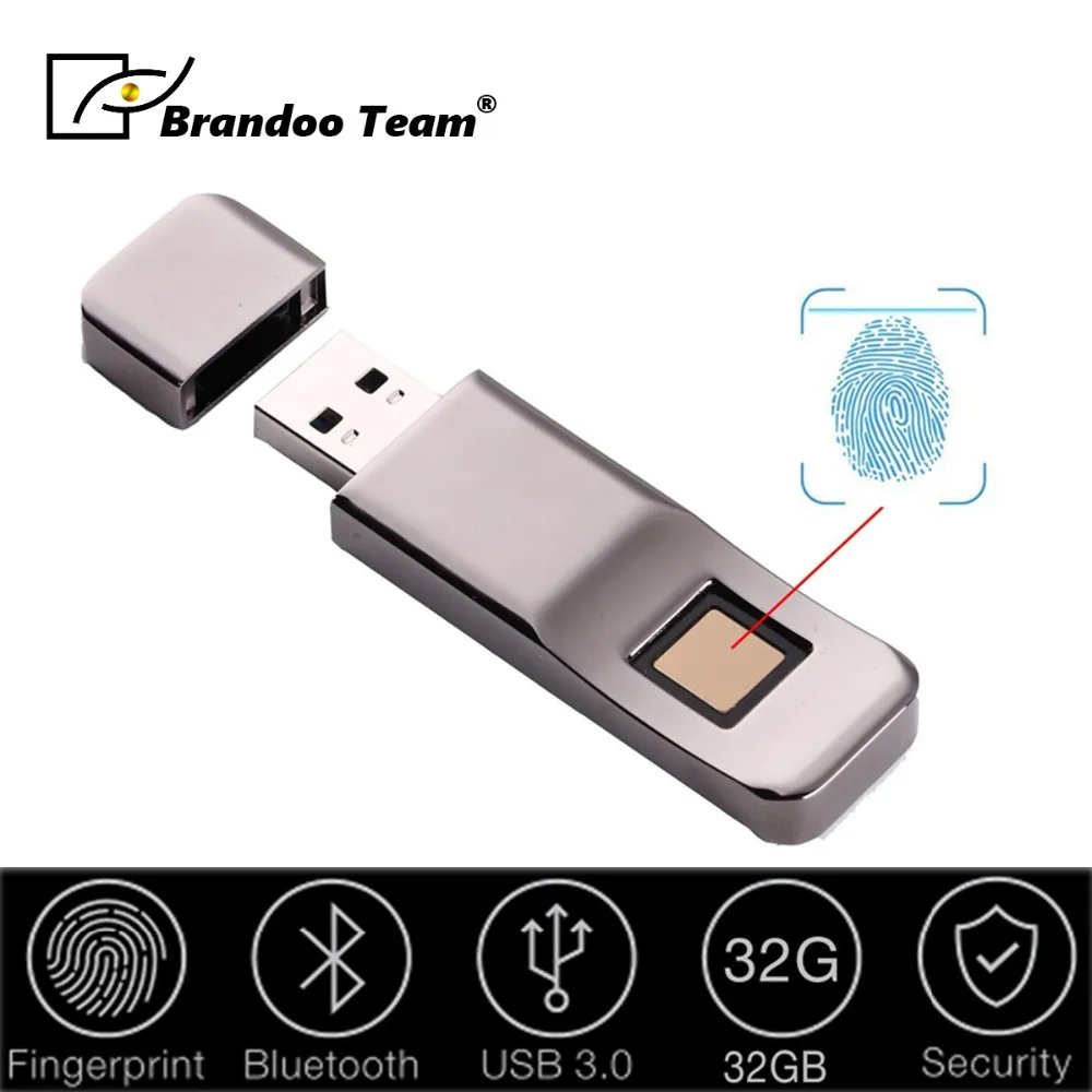 

32GB Fingerprint Encryption USB 3.0 Flash Drive U Disk High-Speed Recognition Memory U Disk