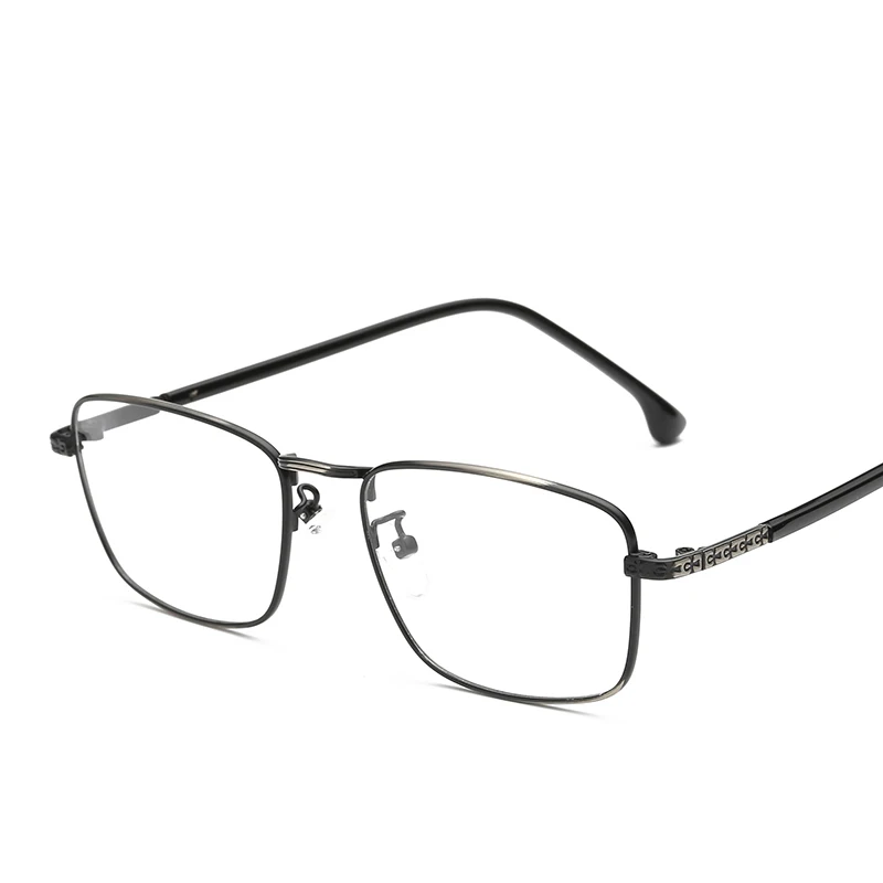 Buy Mens Eyewear Prescription Thin Metal Square Eyeglasses Frames Clear Lens
