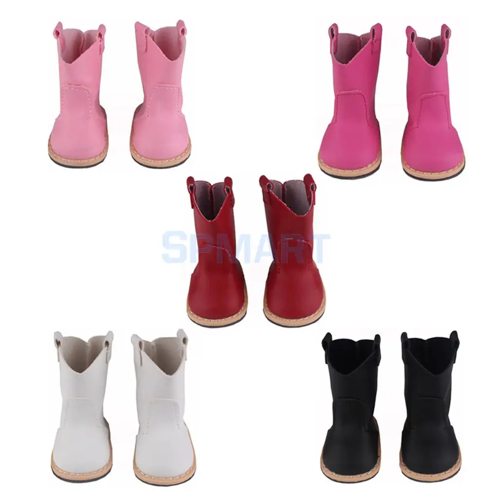 

Spmart new arrivals Fashion Dolls Half Boots Flat-heel Shoes for 18inch 42-45cm 1/4 American Girl Dolls Accessories