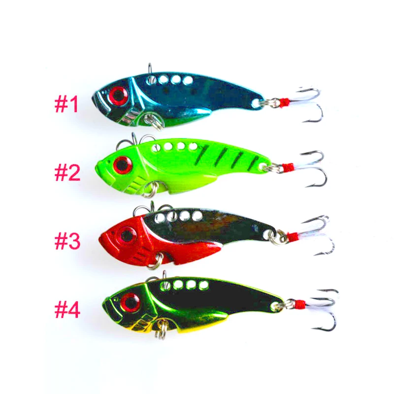 8pcs/Lot VIB Hard Spoon Fishing Lures 5.5cm/11g Feather Hooks Fishing Bait Lures 8pcs/Lot VIB Hard Spoon Fishing Lures 5.5cm/11g Feather Hooks Fishing Bait Lures