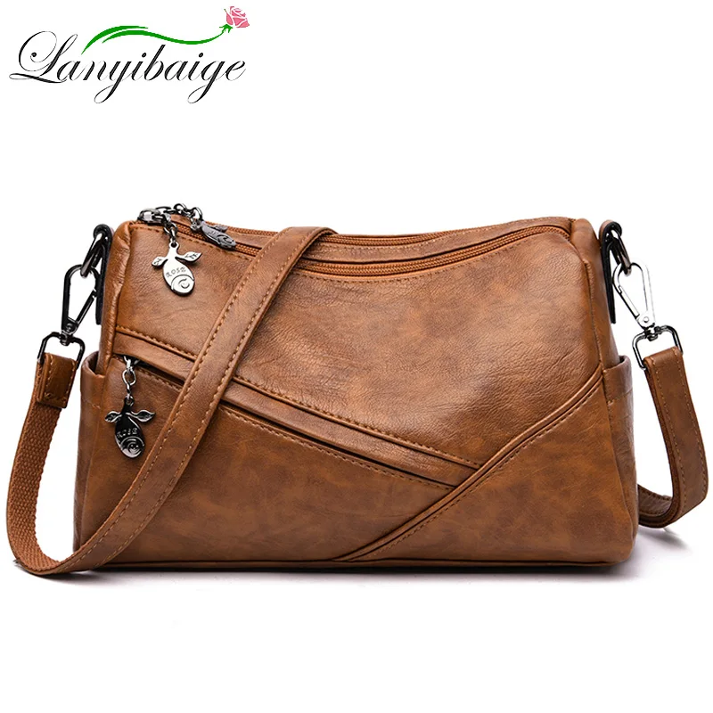 

woman shoulders leder bags leather crossbody bags Women Fashion Shoulder Bag Main Luxury Handbags Women Bags Designer Sac A Main