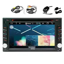 Android6.0 GPS Car DVD Player Double Din Car Stereo GPS Navigation Radio Receiver Support WiFi OBD2 Mirrorlink & Wireless Camera