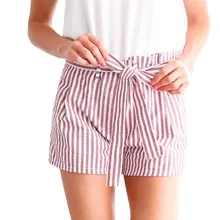 Горячая распродажа новые женские полосатые повседневные свободные Горячие Брюки Женская летняя пляжная шорты брюки костюм скольжения da bagno donna бикини