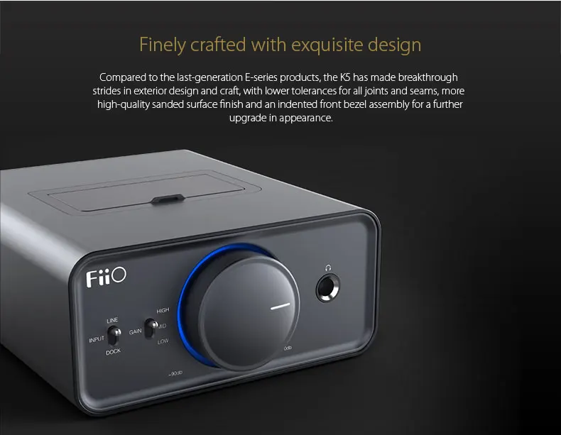 Fiio k5 Настольный усилитель плеер для x7 x5 x3 база рекомендуется бутик X3II/X5II/X7/E17K в режиме USB DAC