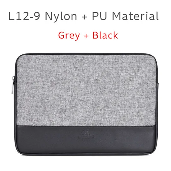 Новейшая брендовая сумка для ноутбука 1", 14", 1", 15,6", чехол для Macbook notebook Air Pro 13,", 15,4", Прямая поставка - Цвет: L12-09 Grey-Black
