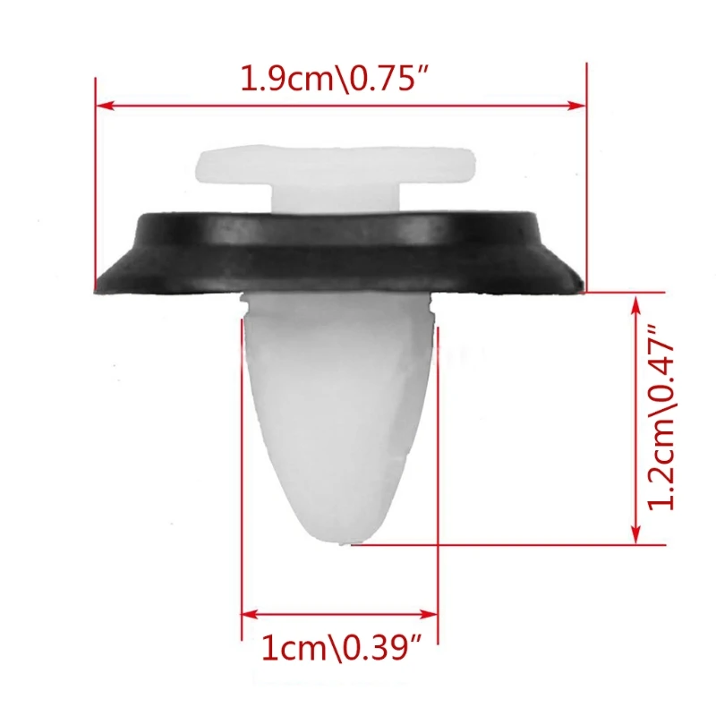50x Car Door Bump Strip Fastener Clips Exterior Side Trim Moulding For Type