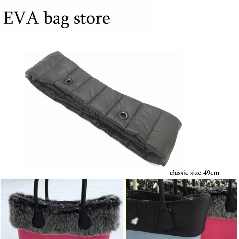

New Women's bags for O EVA bag suit classic Plush Trim Thermal Plush Fur for O big bag Bagbody trim fur