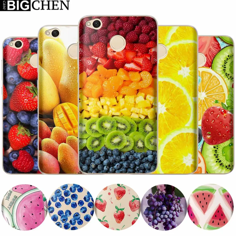 Summer fruits Case For Xiaomi Redmi 5 Plus 4X 4A 5A 3S NOTE Pro Mi6 Mi 6 8 SEA1 Mi5X Soft TPU Silicone Phone Back Cover |