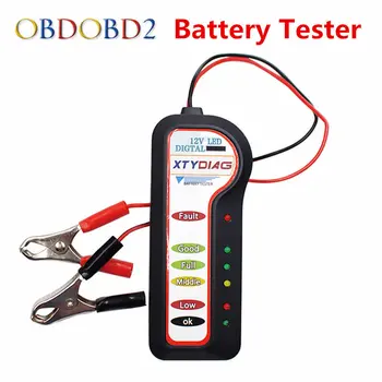 

2017 New Digital 12V Car Motorcycle Battery Alternator Tester with 6 LED Lights Display Car Vehicle Battery Testing Tool