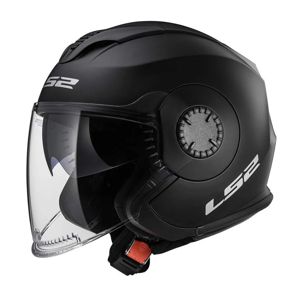 Ls2 OF570 Verson Technik Jet шлем мобильный мотоциклетный скутер Capacetes De Motociclista Casco Moto Casque Moto cask - Цвет: VERSO Matt Black