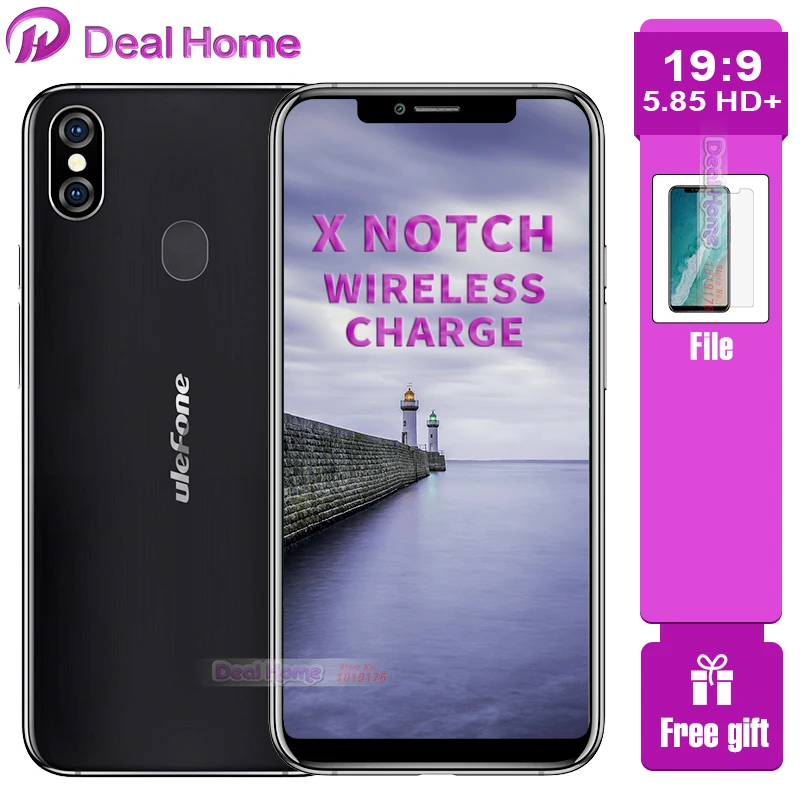 

Original Ulefone X 5.85" HD+ MT6763 Octa Core Android 8.1 4GB+64GB 16MP Dual Rear Cam Face ID Wireless Charge Cell Phone