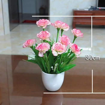

flower carnation flower bouquet plastic flower decoration suite living room bedroom decoration gift for mother's Day
