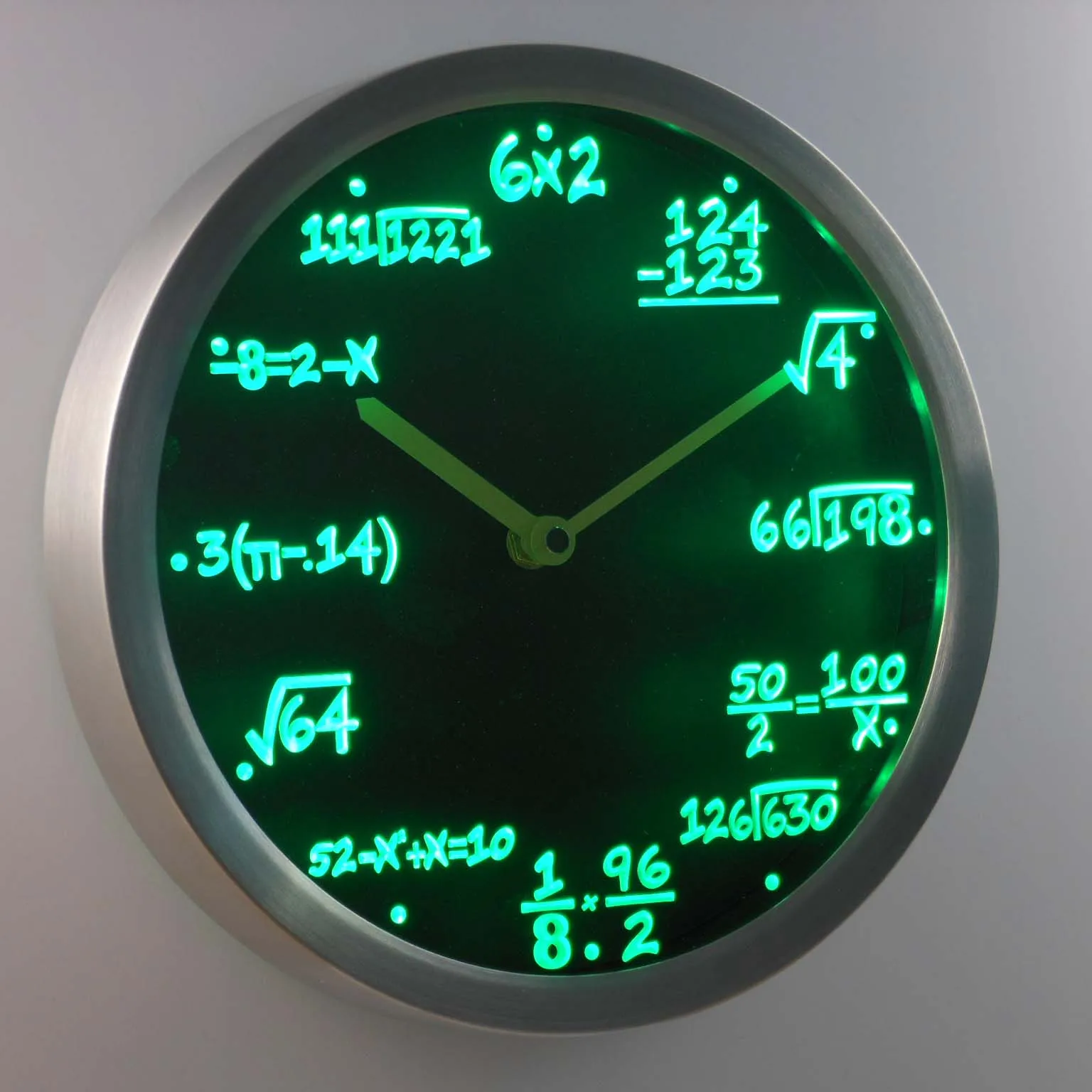 worksheet Clock Math aliexpress com buy nc0461 math class algebra formula mathematics teacher gift neon led wall clock from reliable keyring