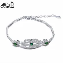 Effie queen браслет-цепочка кубический браслет с фианитами для женщин ювелирные изделия Лучший дружеский подарок DB56