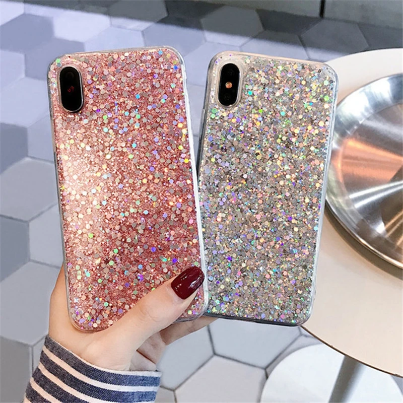 Шикарный чехол накладка для iphone 6 6s 5 5s SE x XS MAX XR 7 8 Plus Сексуальная Дамская блестящая