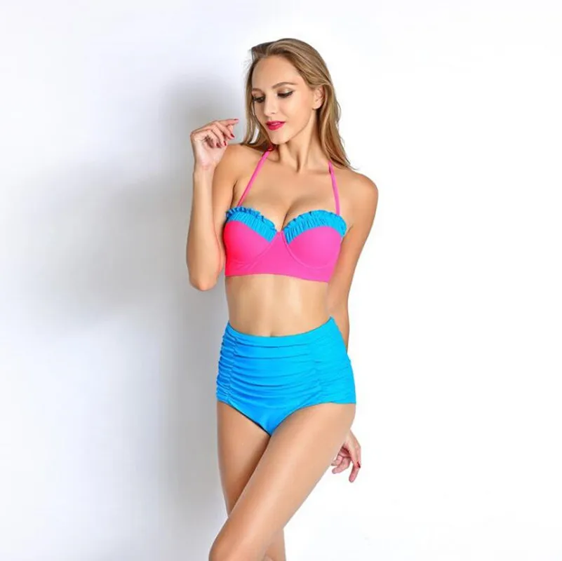 

New Bikini Set Women Push Up Swimsuit High Waist Swimwear Female Bathing Suit Bathing Summer Beachwear