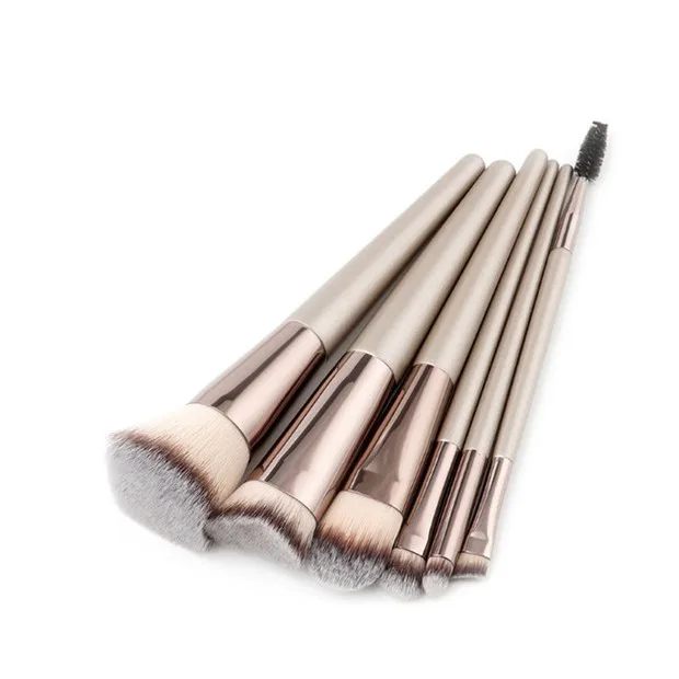 

6 Pcs Makeup Brushes Set Tools Foundation Blending Power Eyeshadow Contour Concealer Blush Cosmetic Professional Beauty Make Up