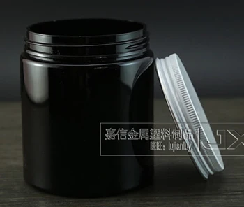 Черный пластик 250 г бутылочка для косметического крема многоразовая банка для лосьона для тела Пустые контейнеры для хранения маски для лица светильник - Цвет: 5