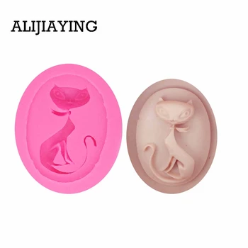 

M0905 DIY Cats shape soap Silicone Mold For Cake Decorating Animal Fondant tools Cupcake Chocolate Polymer Clay Resin Mould