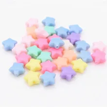 100 шт/партия 11 мм различные яркие цвета акриловые бусины звезды Детская игрушка с бисером ювелирные украшения Сделай Сам аксессуары