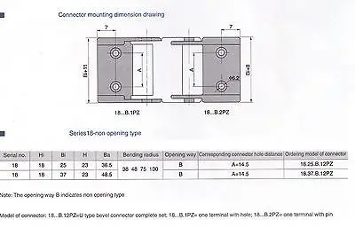 1 м(3,28 фута) 18x37 мм кабельная цепь радиус 75 мм тип несущей проволоки Неоткрытый CE