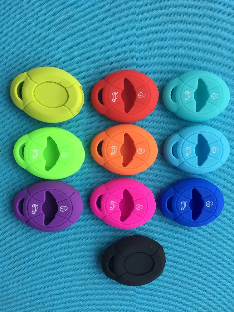 1Pc 2 Buttons Remote Smart Silicone Car Key Case Cover For Bmw Mini Cooper One S R50 R52 R53 Styling Shell Blank Accessories key case,key case cover,car key shell,remote control case cover