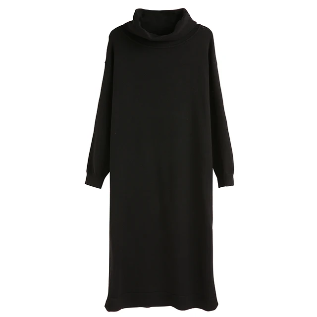 2017 new winter dress shirt turtleneck sweater dress semi long sleeved