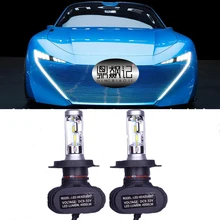 2 шт. H4 светодиодные фары S1 N1 50 Вт 8000LM 6000 К автомобильной лампы все в одном csp lumileds лампа