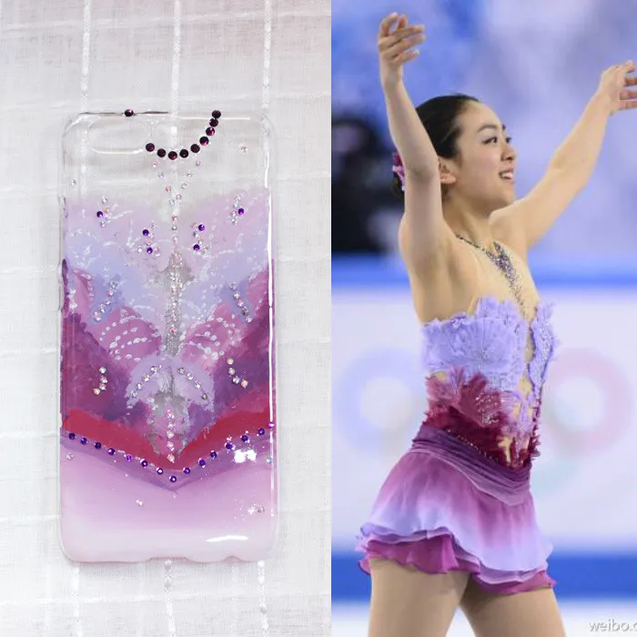 [Заказ сейчас] [Mao Asada] [ручной рисунок] [корпус мобильного телефона] [дизайн костюма] [настройка] [все 12 выглядит] - Цвет: as pic