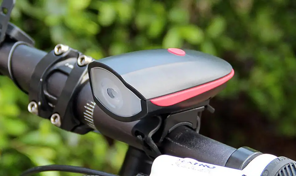 Clearance bicycle light+ bell Cycling Bike Bicycle flashlight front lights led Handlebar Ring Horns horn Electronic Alarm Bell Sound F1024 19