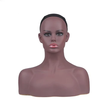 

New Realistic Female Mannequin Head Display Hat Wig Glasses Diamond Necklace Insertable Stand And Pins Women Model head DB7645B