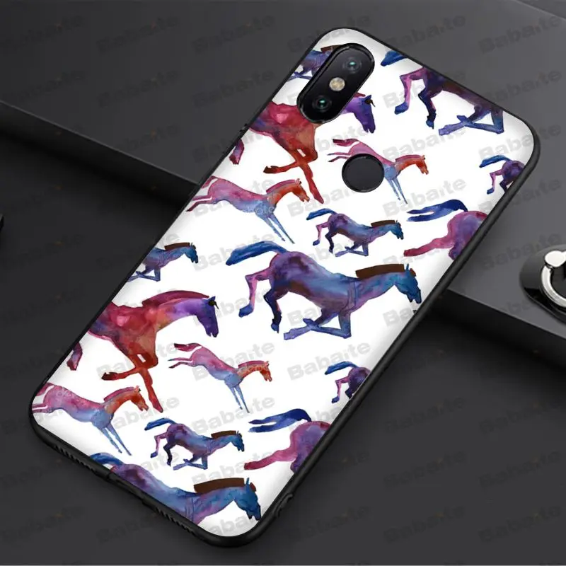 Watercolor horse Running Horses cow animal